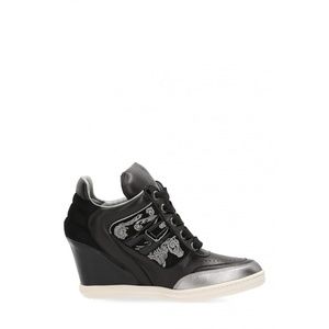 HOGAN WOMENS SNEAKER BLACK REBEL (NWT)
